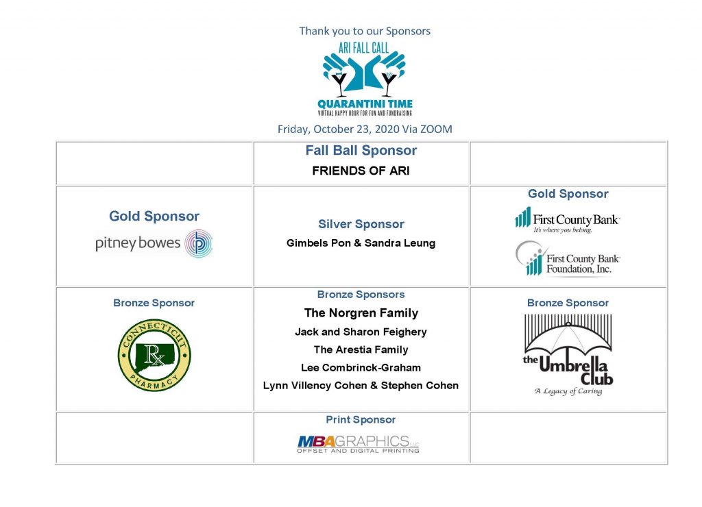 Sponsors List 10-19-2020
