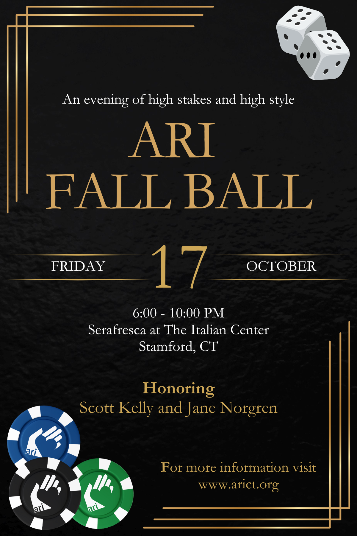 2025 ARI Fall Ball_Save the Date_Vertical