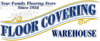 FCW Logo Blue--Tee Sign Floor Covering Warehouse